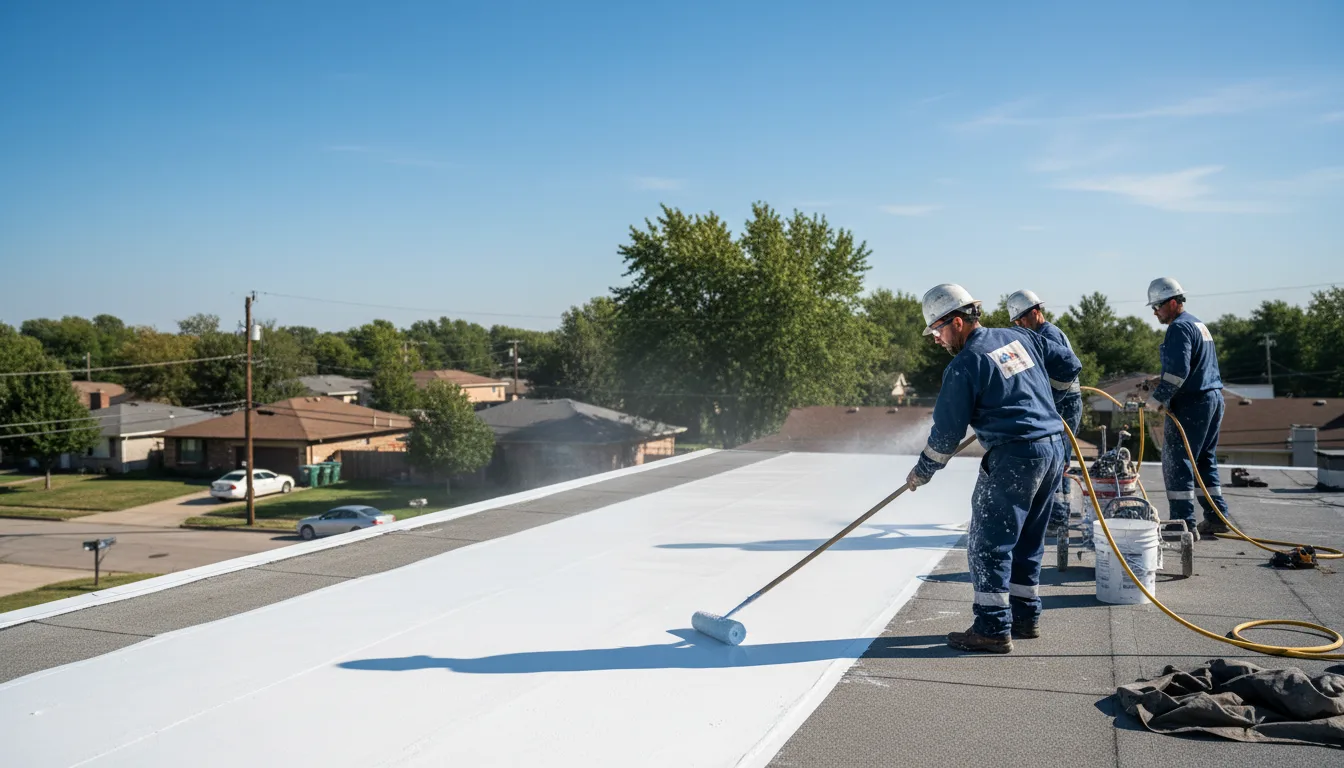 Commercial roof coating in East Bend, NC near me